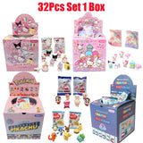 32Pcs Sanrio Pokemon Figure Pencil Eraser Blind Box