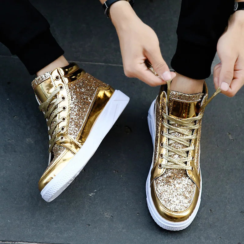 2020 Fashion Men High Top Sneakers Male Ankle