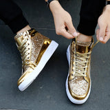 2020 Fashion Men High Top Sneakers Male Ankle