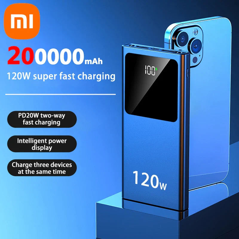 Xiaomi 200000mAh Power Bank Super Large Capacity 120w