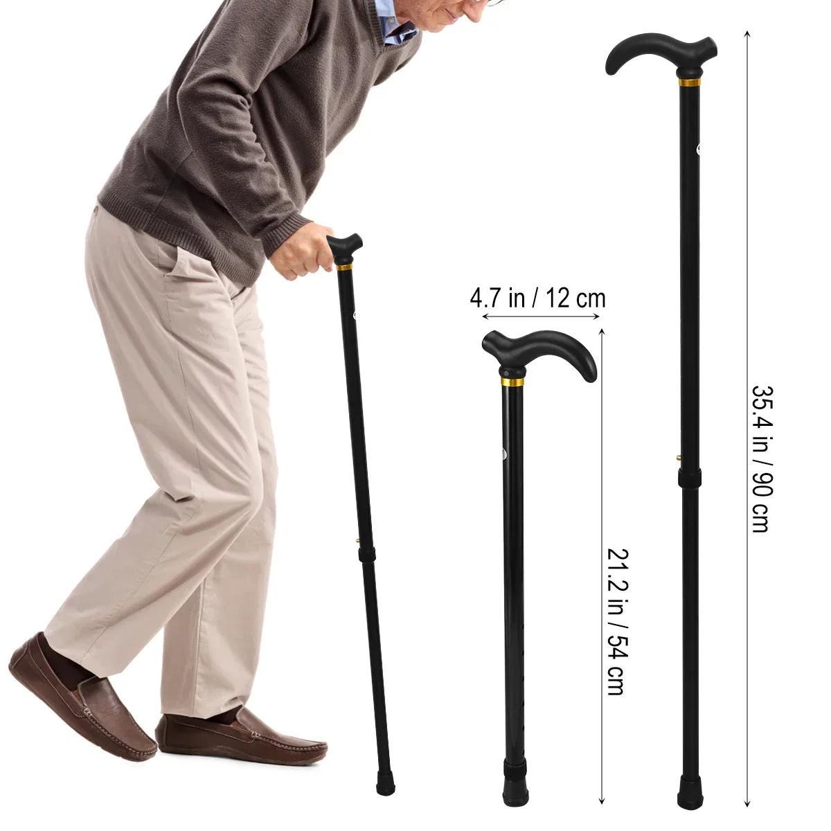 Walking Cane Elder Cane Stickmen Adjustable Folding Canes