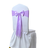 10pcs/50pcs Satin Spandex Chair Bow Band Ribbon Chair