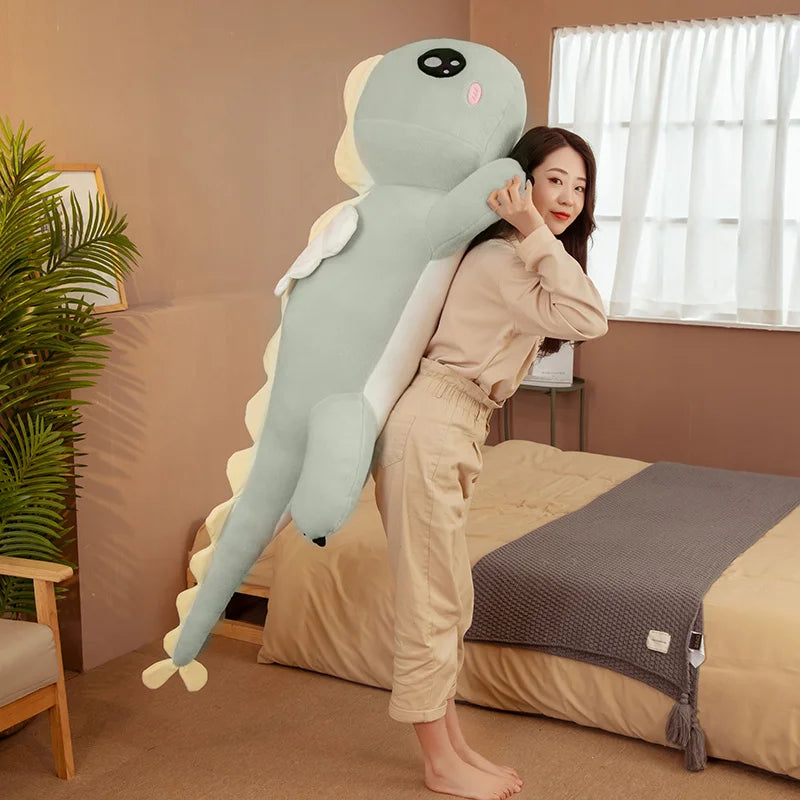 Huggable Big Long Cute Dinosaur Plush Toy Soft