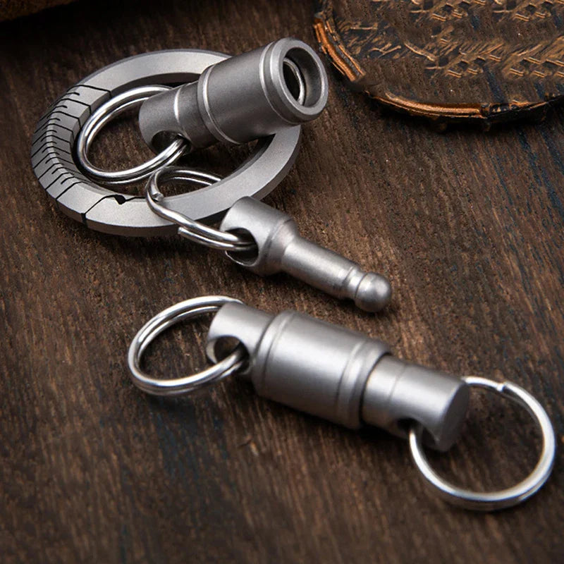 Titanium Rotate Buckle Portable Multifunctional EDC Outdoor Tool