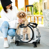 Pet Dog Cat Trolley Suitcase Luggage with Wheels