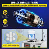 VEVOR 1L Heating Magnetic Stirrer Hot Plate W/