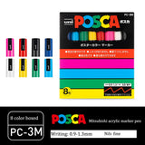 UNI Posca Markers marcadores PC-1/3/5M Acrylic Permanent Graffiti