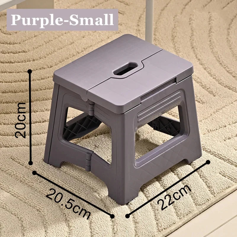 Plastic Folding Stool, Outdoor Foldable Beach Chair, Ultralight