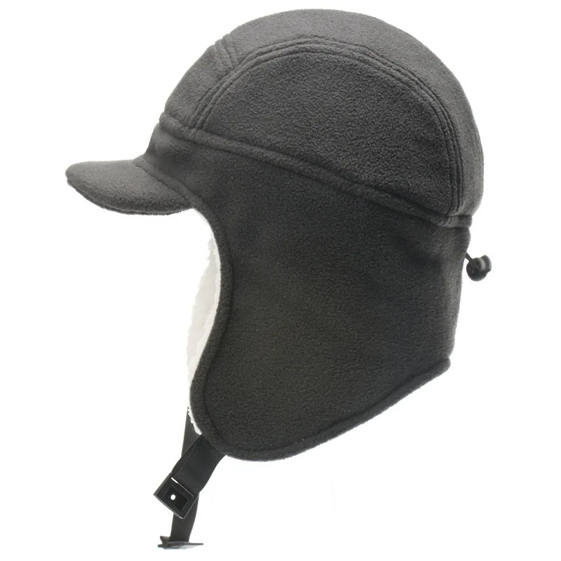 Men's Winter Berber Fleece Hat Warm Thick Add