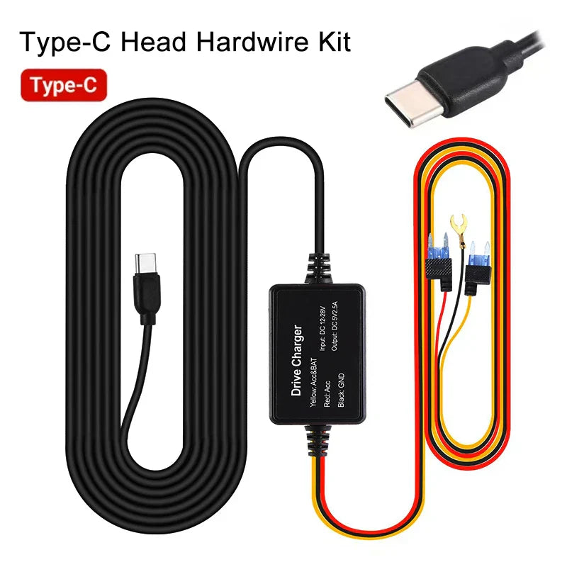 original TypeC Buck Line 5v 3A DVR Hardwire
