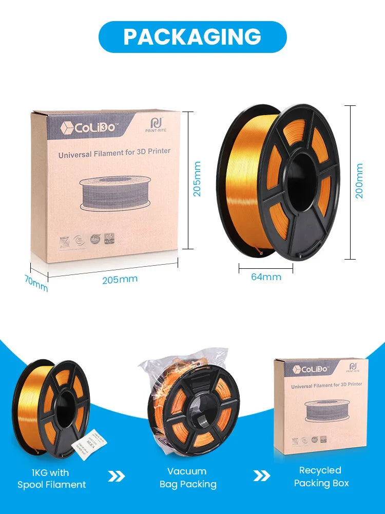 2KG PLA SILK Filament 1.75mm PLA Plus SILK