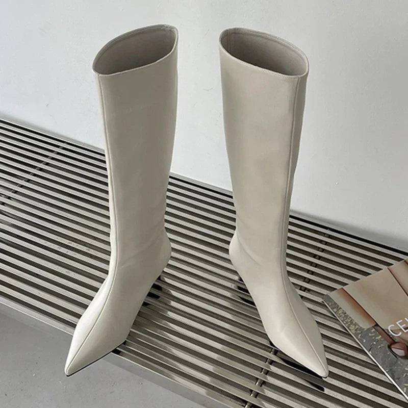 New Brown High Modern Boots For Women Female