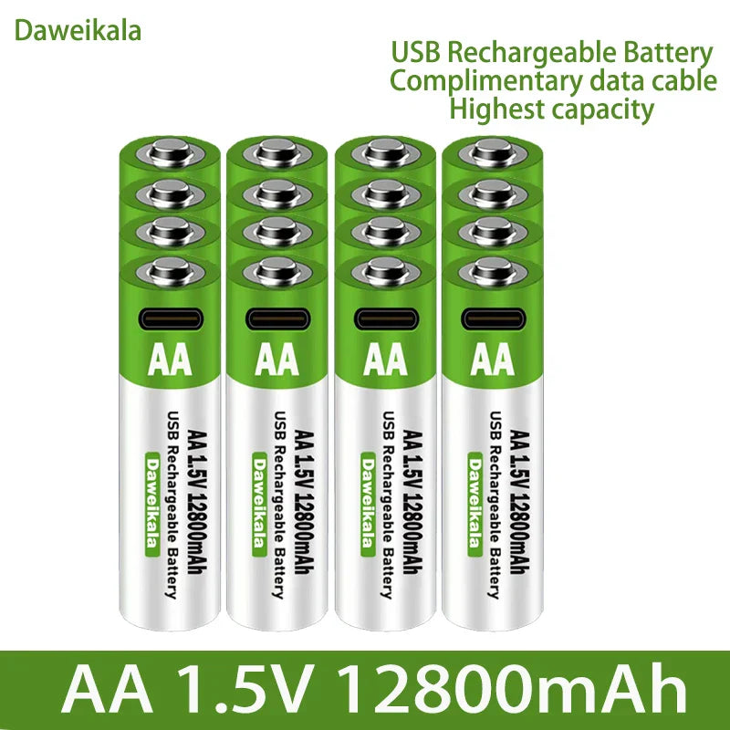 2023 New AA USB Rechargeable Lithium Ion Battery