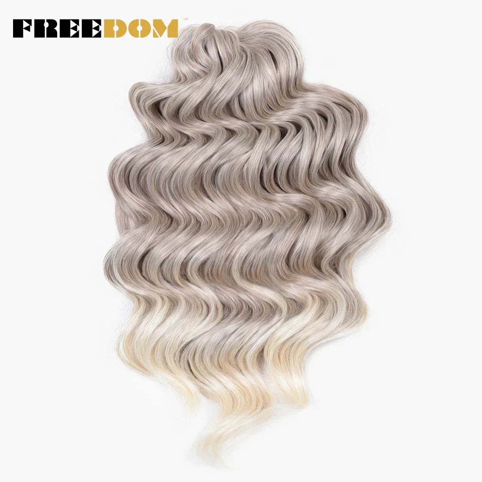 FREEDOM Deep Wavy Twist Crochet Hair 16 Inch