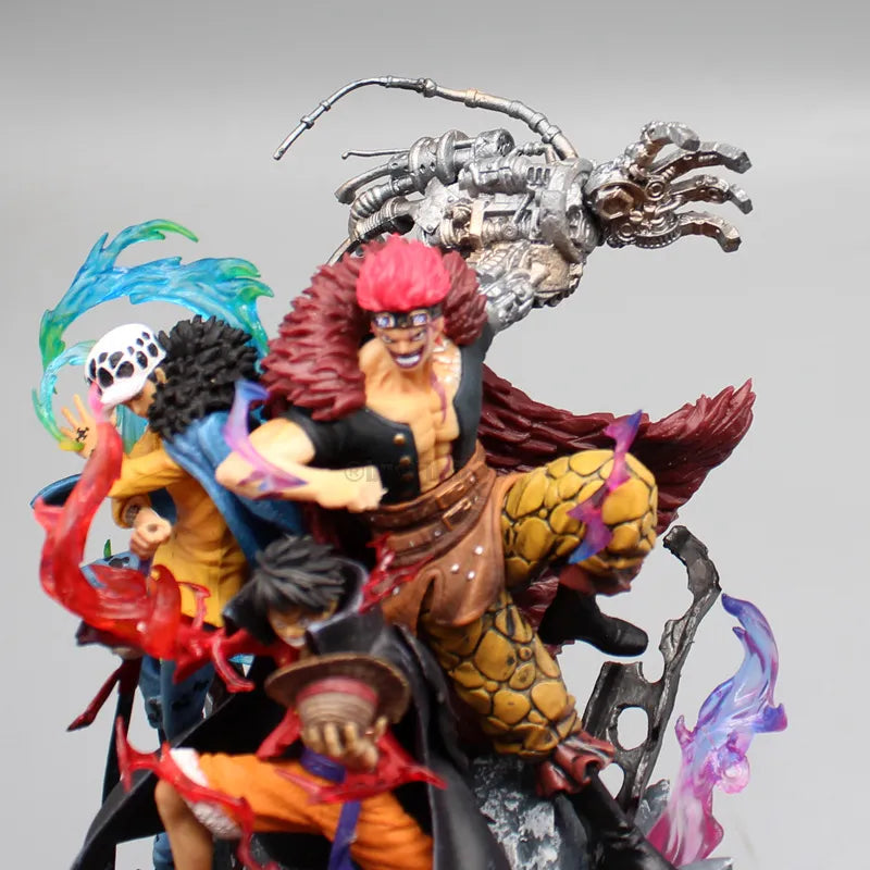 22cm One Piece Figurine Three Captain Anime Figure