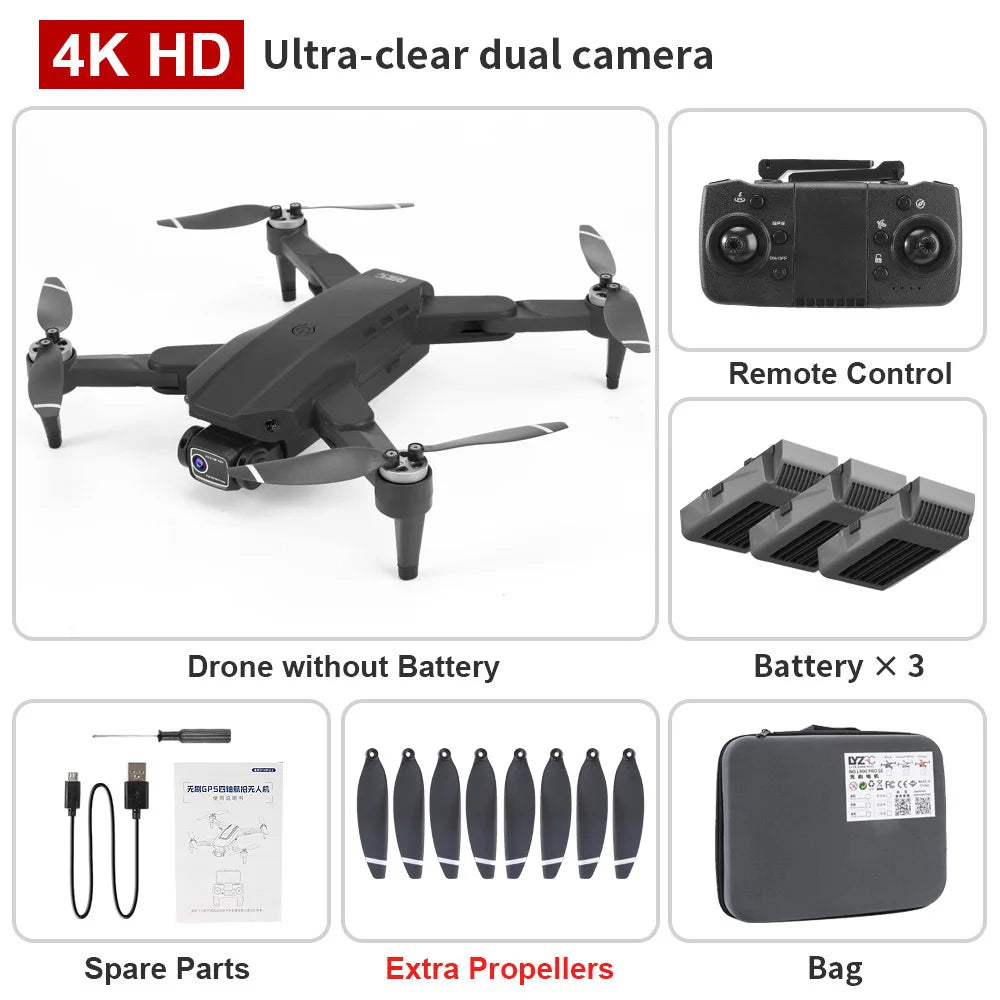 L900 PRO Drone 4K Professional 5G WIFI FPV