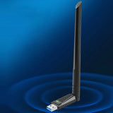 900Mbps WiFi6 USB Adapter 2.4/5GHz Dual Band Bluetooth-Compatible5.3