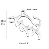 10pcs I Love My Cat Dog Animals Stainless