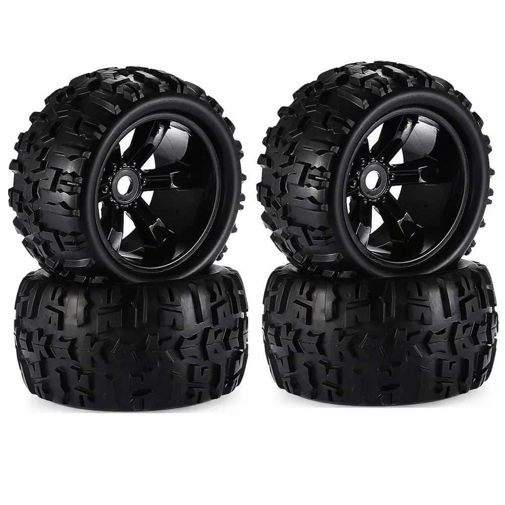 4pcs/pack 1/8 Scale 17mm Hex RC Truck Tires