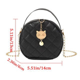 Women Chain Shoulder Bags Round Handbags Ladies Cute