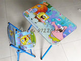 Kindergarten pupils children foldable learning tables and chairs