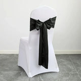 10pcs/Lot Satin Chair Sashes Bow Wedding Chair Knot