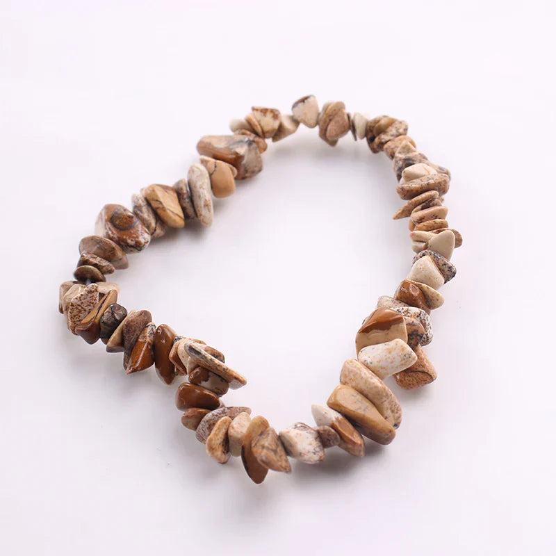 Stretch Natural 5-8mm Chips Bead Bracelet Healing Crystal