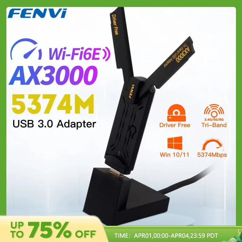 FENVI WiFi 6E AX3000 USB 3.0 WiFi Adapter