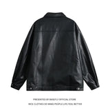 Simple Solid Crocodile Skin Like PU Leather Motorcycle