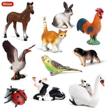 Oenux Farm House Model Action Figures Farmer Motorcycle