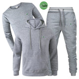 High quality embroidered hooded sweatshirt pants suit casual