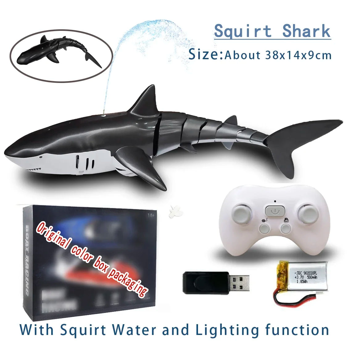 Creative Remote Control Fish Shark Electric 2.4G Radio