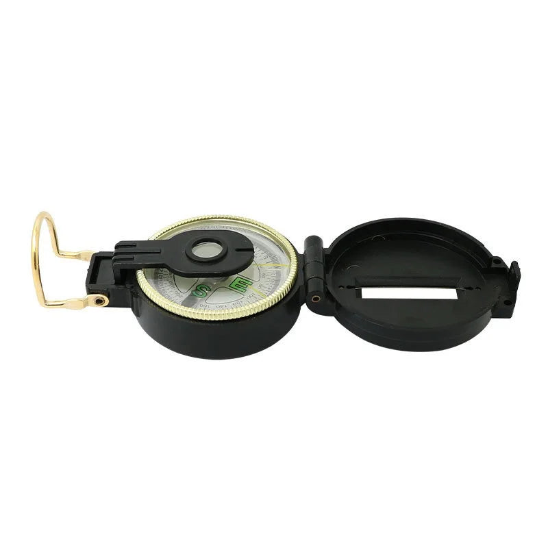Portable Compass Military Outdoor Camping Folding Len Compass
