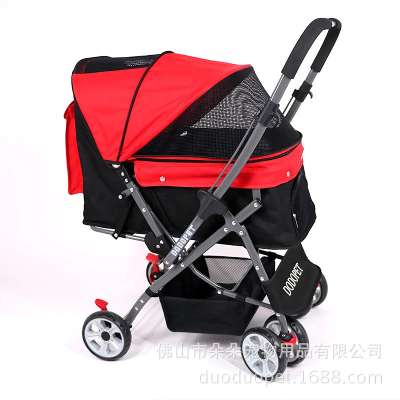 Dog Cat Carrier Pet Buggy Stroller Bag Carriage