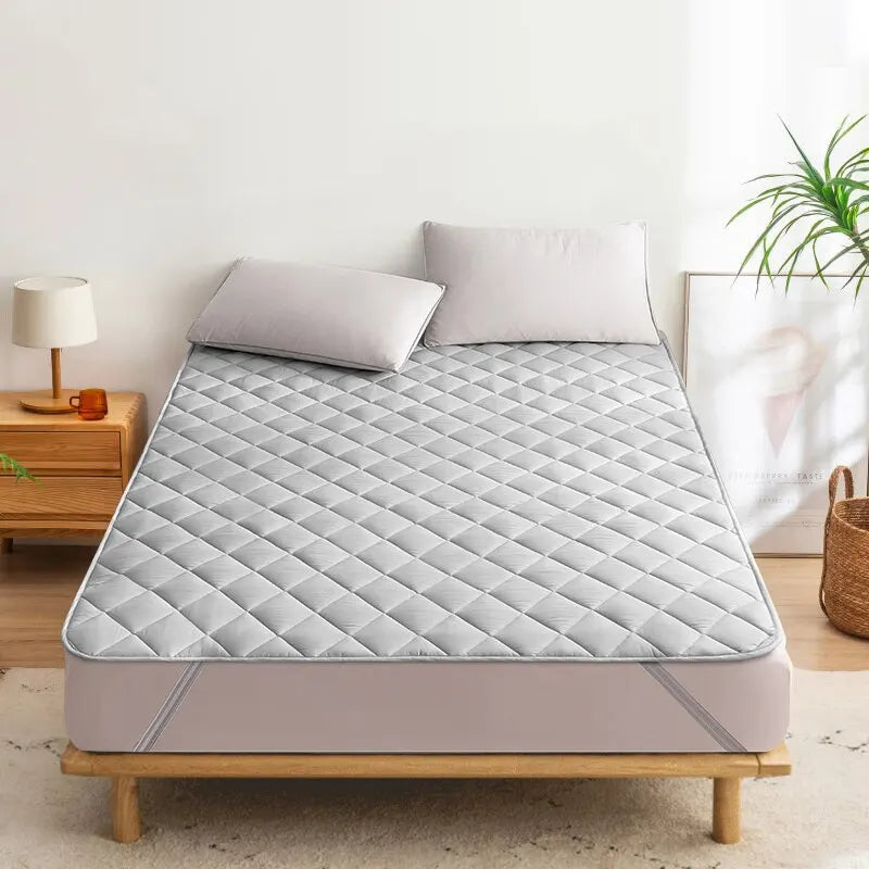 Ultrasonic Mattress Protector Cover Pad Washable Mattress Bed