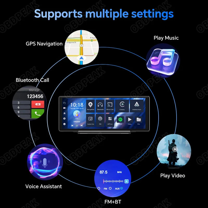 T30 10.26 AI Screen Dash Cam Android 12