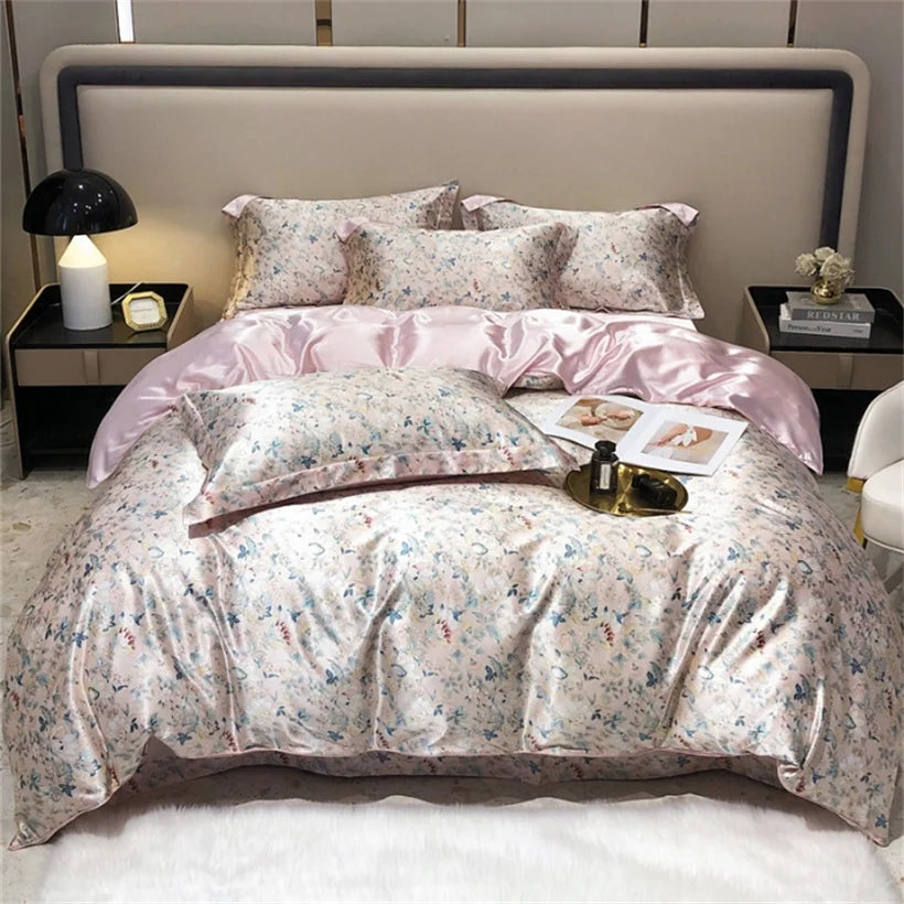 Mulberry Silk 4 Pieces Comforter Bedding Set, 1PC