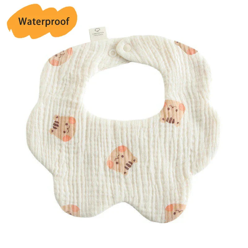 New Thickened 7 Layers Cotton Waterproof Baby Bibs