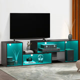 TV cabinet with LED light strip, multifunctional TV