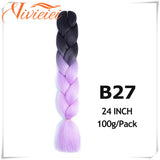 6 Pcs 24" Jumbo Synthetic Braids Hair Extensions