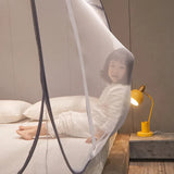 Mongolian Tent Square Mosquito Net Double Bed Curtain