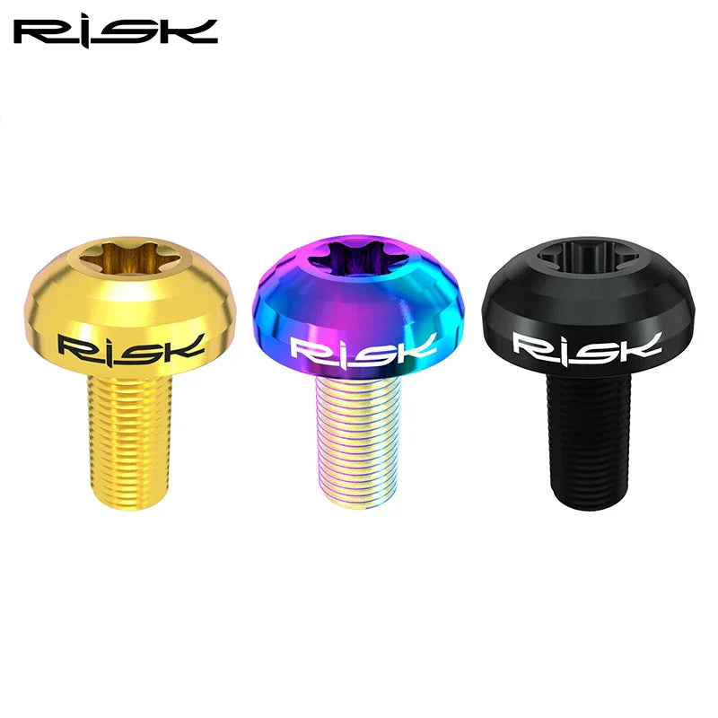 RISK 12pcs M5X10mm Bicycle Disc Brake Rotor Bolt