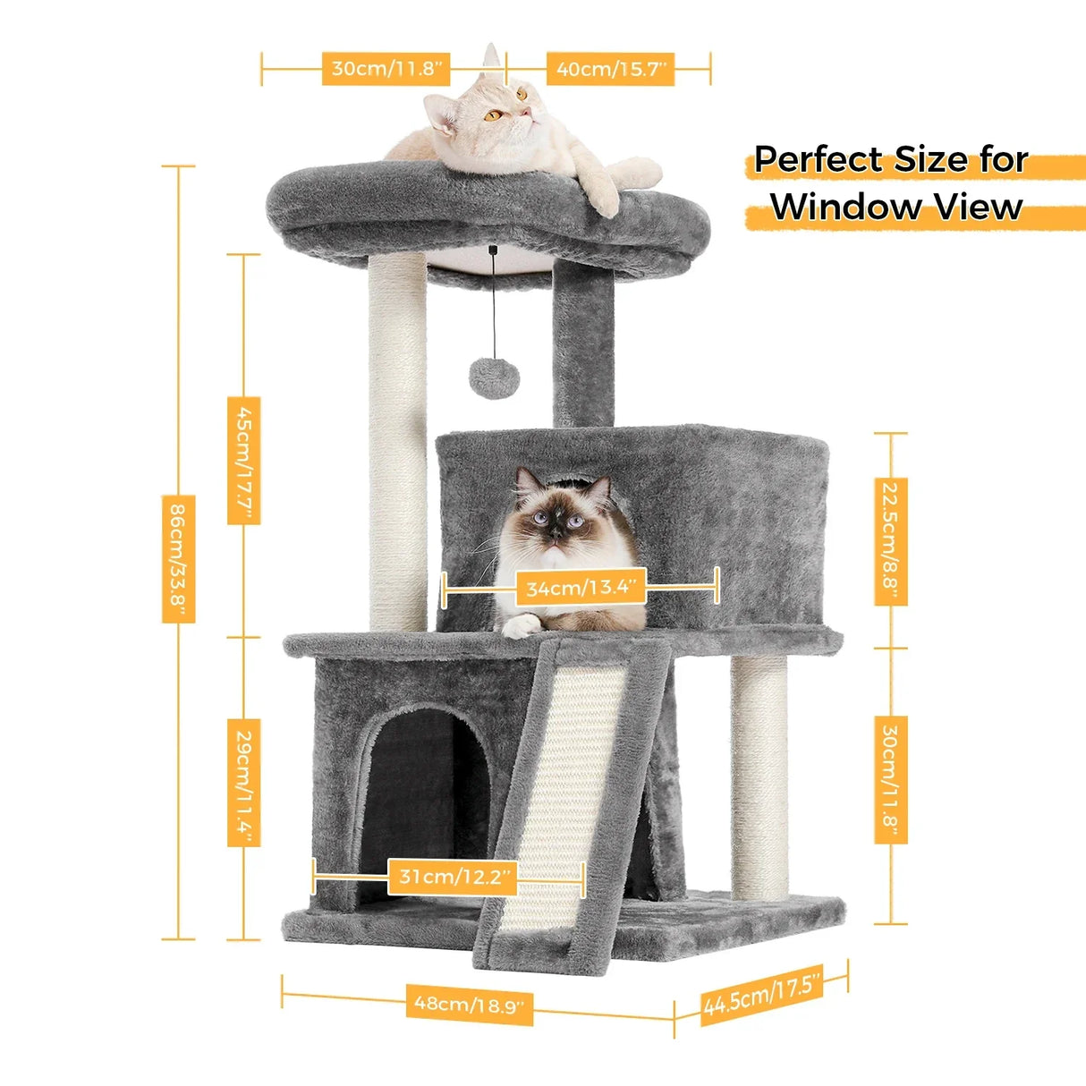 Free Shipping Multi-Level Cat Tree For Cats With