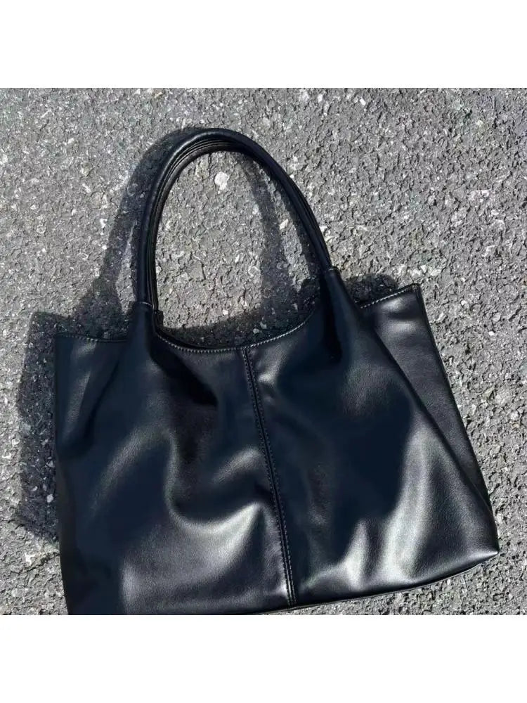 Simple White Shoulder Bag 2023 Women's PU Leather