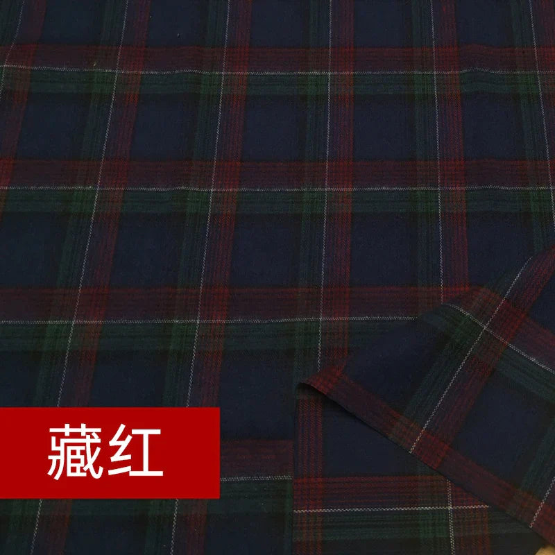 Yarn Dyed Soft Thickening Grinding Wool Plaid Fabric