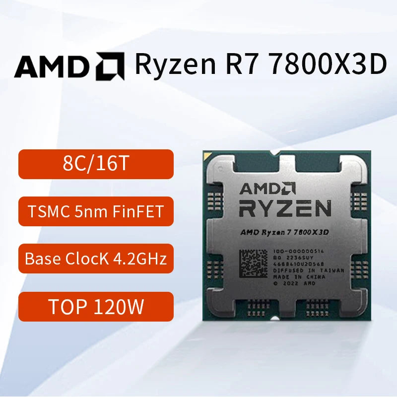 AMD Ryzen 7 7800X3D 8-Core CPU Gaming Processor