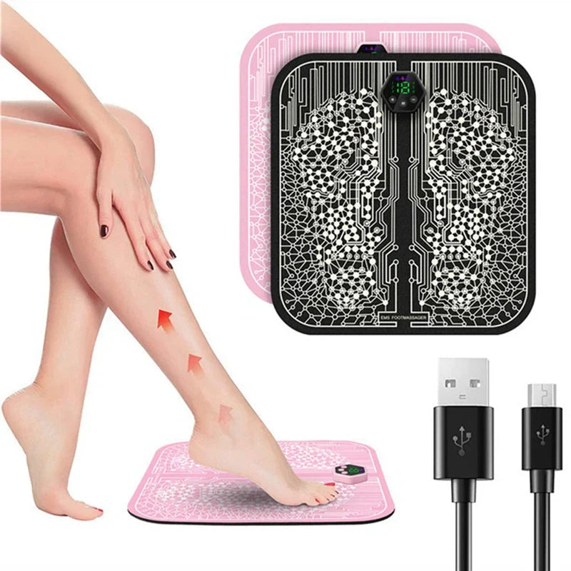 EMS Foot Massager Electric Feet Acupuncture Mat For