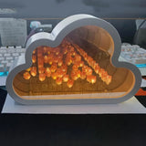 Clouds Tulip Lamps LED Night Light Mirror Table