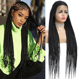 36" 13x8 Lace Front Wigs Knotless Braided Wigs