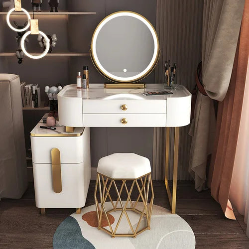 Classic Dressing Table Modern Organizers Mirror Vanity Storage